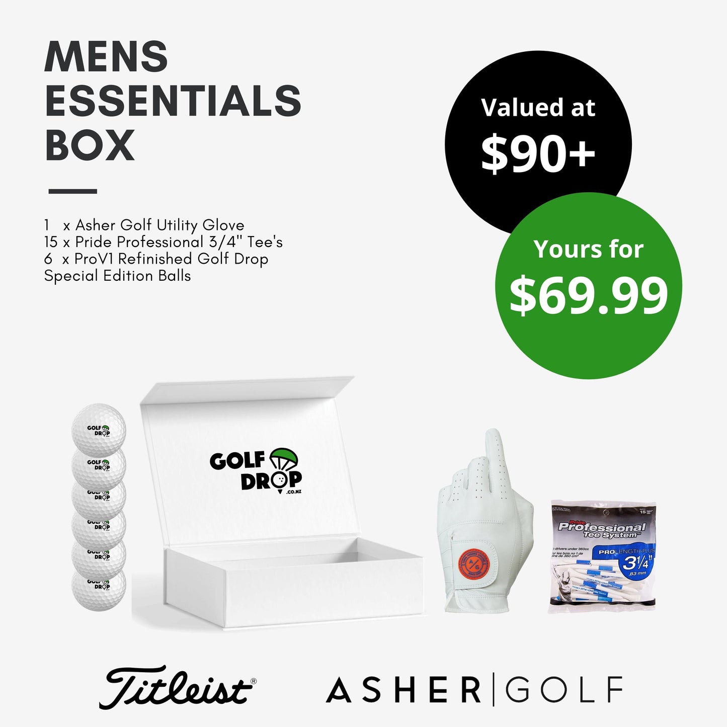 Golf Drop Mens "Essential" Subscription Box